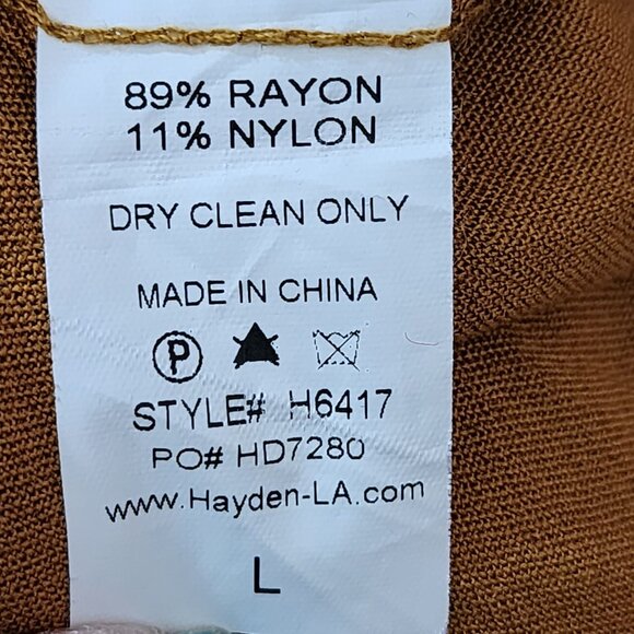 Hayden LA Mustard Yellow Puff Sleeve Peasant Blouse - Picture 5 of 5